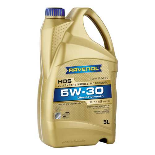 Моторное масло Ravenol HDS Hydrocrack Diesel Specif SAE 5W-30 5л в Газпром