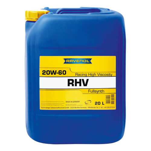 Моторное масло Ravenol RHV Racing High Viscosity SAE 20W-60 20л в Газпром