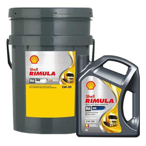 Моторное масло Shell Rimula R6 ME 5w-30 20л в Газпром
