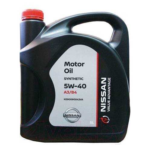 NISSAN KE90090042VA Масло моторное NISSAN VA Motor Oil 5W40 синтетическое 5 л KE900-90042V в Газпром
