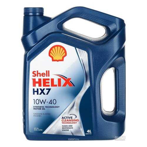 Shell М/Масло П/Синтетика Shell Helix Hx7 10w-40 4l в Газпром