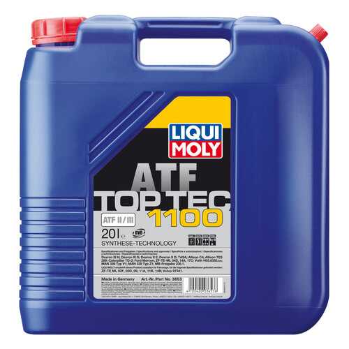 Трансмиссионное масло LIQUI MOLY Top Tec ATF 20л 3653 в Газпром