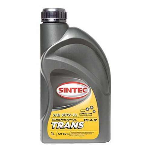 Трансмиссионное масло SINTEC ТМ4-12 (GL-4) 80W-85 1л 900271 в Газпром