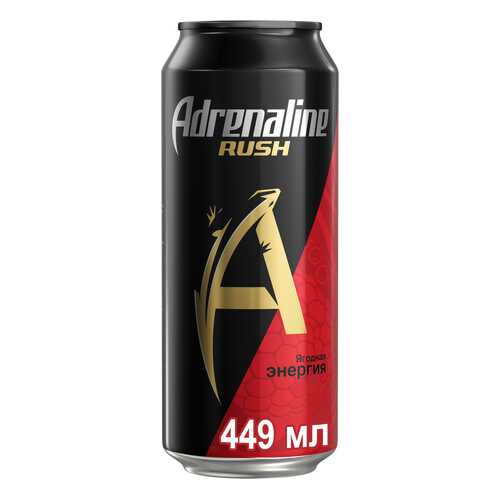 Энергетический напиток ягодная энергия Adrenaline juicy жестяная банка 0.449 л в Газпром
