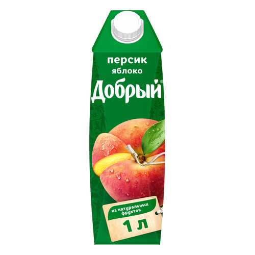 Нектар Добрый персик-яблоко 1 л в Газпром
